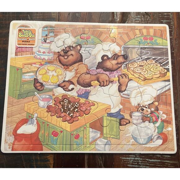 Lot Of 3 Vintage Children’s Puzzles Little Sniff-It’s Scratch And Sniff 1983 - Picture 6 of 13